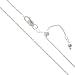 Sterling Silver Adjustable Diamond-Cut Rope Chain 1.1mm Solid 925 Italy New Necklace 22"