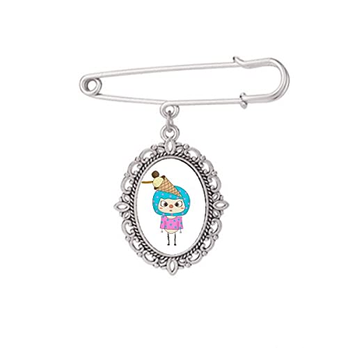 Broche glace d'été cool pour accessoiriser une robe ou un grand châle élégant