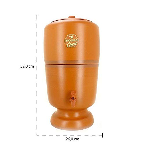 Filtro de Água Classic São João 6 Litros com Vela Tripla Ação e Boia, Kitchen