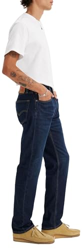 Image of Levi's Men's 505 Regular-Fit Jeans, Nail Loop Knot - Dark Indigo, 30Wx30L