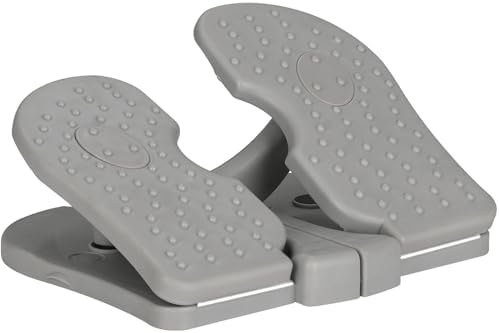 FRAMUN Mini Stepper, Portable Foot Peddle Sitting Stepper, Fitness Stepper Machine, Under Desk Pedal Exerciser, Leg Exercise Equipment for Stretch Calf Muscles (Grey)