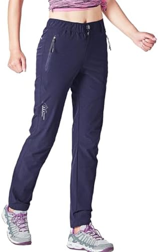 Rdruko Wanderhose Damen Outdoorhose Leichte Schnelltrocknend Trekkinghose UV-Schutz UPF 50+ Funktionshose Atmungsaktiv Hosen Sommer