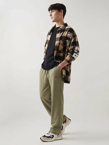 Image of FYLTR Men's Relaxed Fit Mid Rise Track Pant | Cotton Blend | Functional 3-Pocket Design | Casual Track Pant with Drawstring