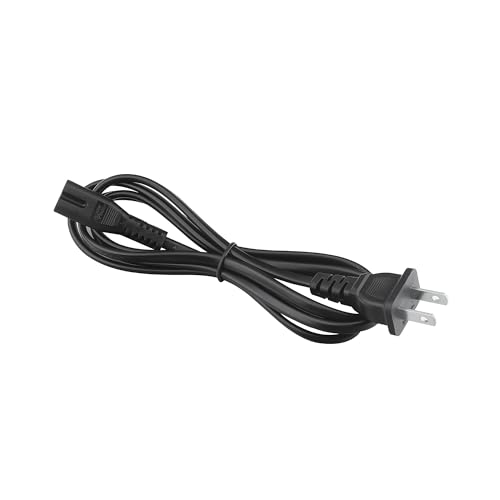 CJP-Geek 2-Prong AC in Power Cord Outlet Socket Cable Plug Compatible with Dewalt DCR010 12V/20V MAX Jobsite Bluetooth Speaker and DCR028 DCR028B 12 V 20 V Cordless Job site Radio DCR 010 DCR 028 B