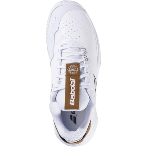 Babolat Women's SFX Evo All Court Wimbledon Limited Edition Tennis Shoes (White/After Dark)4