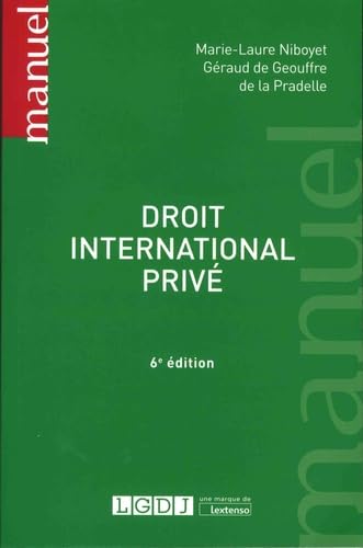 DROIT INTERNATIONAL PRIVE 6EME EDITION