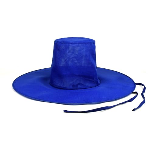 Luielle [1SEC GAT] Quick-Fold Korean Traditional Hat for K-Drama Cosplay Gift & Performance (Blue)