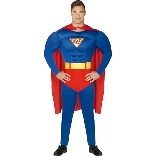 FIESTAS GUIRCA Disfraz de Héroe Hombre Adulto Talla XL 54-56