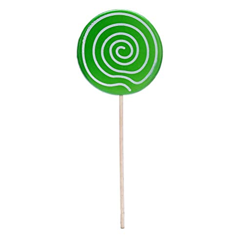 Amosfun Candy Pink Lollipops Canes Big Swirl Jumbo Mini Suckers- Simulation Lollipop- Decoration Creative Lollipop Crafts Lollipop Photot Props Photography- Accessories For Kids (Red+ Green) #TOP6
