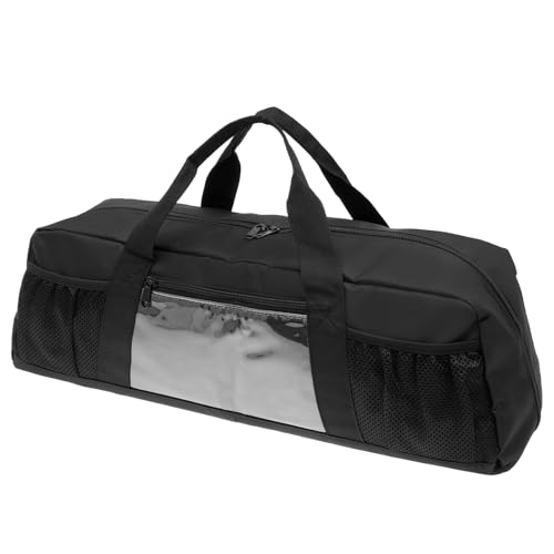 KTZCTPCA Bolsa de armazenamento de ferramentas de churrasqueira, suporte de utensílios de churrasco ao ar livre de grande capacidade com alças para ferramenta de churrasco, estojo portátil de