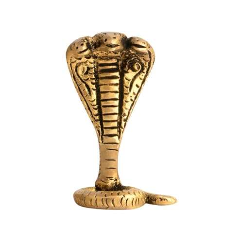 Image of Brass Sheshnag Naag Devta Idol | Vastu Remedy for Protection from Hidden Enemies & Negative Energies | Authentic Brass Snake Deity Statue