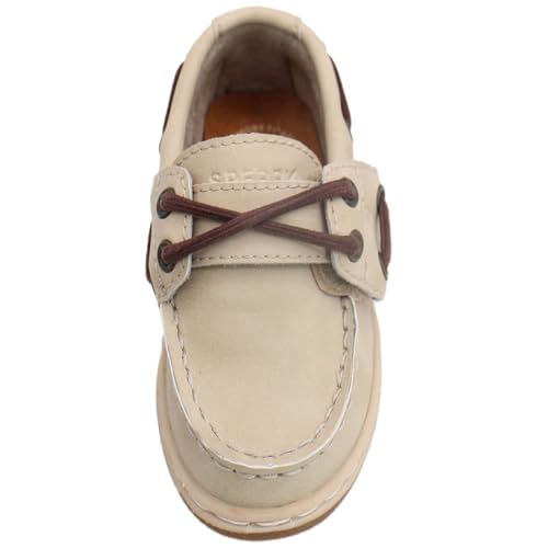 Image of Sperry Toddler Cup II Boat Shoe with Memory Foam Insole - Tan Leather, Size 5