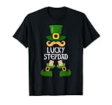 Lucky Step dad Leprechaun St Patricks Tees