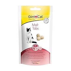 GimCat Malt Tabs - Funktionaler Katzensnack mit positivem Einfluss auf die Darmgesundheit - 1 Beutel (1 x 40 g)