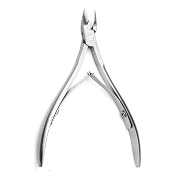 Cuticle Cutter For Nails Pedicure Tools Nail Cutter Clippers For Thick Nails Professional Nail Cuticle Clipper Cutter, Silver