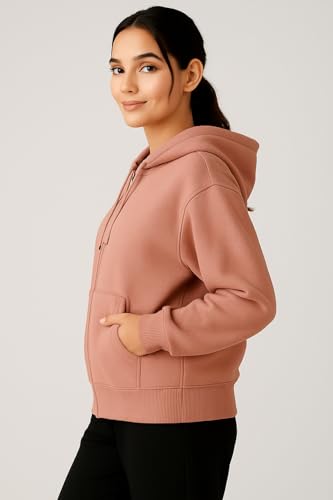 Image of ADBUCKS Women's Oversized Winter Jacket Sweatshirts Casual Drawstring Clothes Zip Up Hoodie with Front Pocket Ii Womens Hoodies Ii