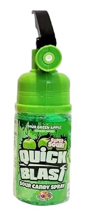 Quick Blast Sour Candy Spray, Liquid Candy, 2.5 Ounces 1 Green Apple