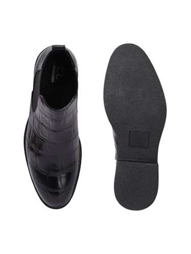 Image of Carlton London Men's Chelsea Slip-On Round Toe Comfortable Boot