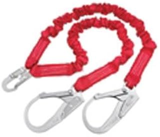 Protecta PRO Stretch, 1340161 6-Foot Shock Absorbing Lanyard, 100% Tie-Off Lanyard, 2 1/4