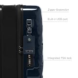 TUMI 19 stopni międzynarodowa rozszerzalna walizka na 4 koła, granatowy, 21.8" X 14.0" X 9.0", Międzynarodowy rozszerzalny bagaż podręczny na 4 koła