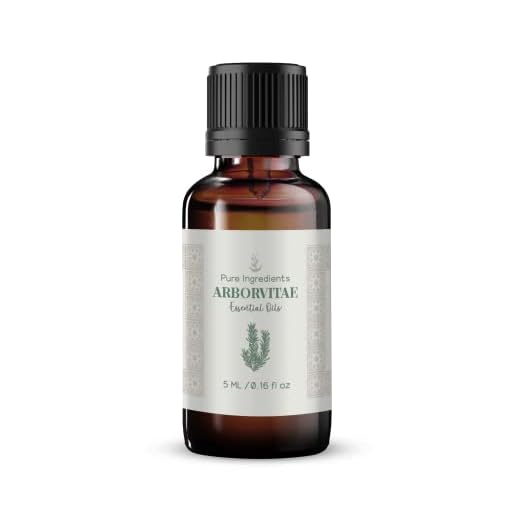 Pure Original Ingredients Pure Arborvitae Essential Oil (5 ml) Warm & Earthy Aroma, Steam Distilled