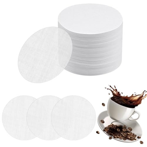 600 PiècesFiltre a Cafe Papier64mm Papier Filtre pour Café, Filtre à Café Papier à Expresso Rond Blanc Compatible avec Aeropress Machines à Cafés,...