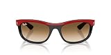 Ray-Ban (レイバン) サングラス 0RB2489 BLACK CLEAR GRADIENT BROWN 62mm BALORAMA RED ON (ブラック/ブラウン/レッド)