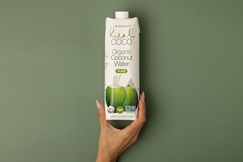 Real Coco Organic Pure Coconut Water (6-Pack 1L), USDA Organic, No Added Sugar, Plant Based, Packed with Electrolytes, Vegan - Thumbnail 5