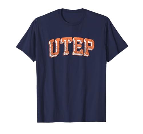 Texas El Paso Miners Retro Arch Navy Blue T-Shirt