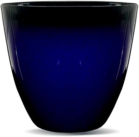 Gr8 Garden Large Round Glazed Effect Egg Cup Planter Patio Flower Plant Pot Tub[Grey]