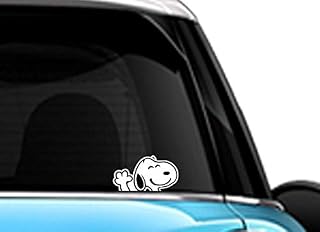 Snoopy Waving Hi White SCI-FI/komiksy/gry naklejka samochodowa / naklejka na zderzak