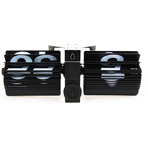 Llly European Retro Creative 14 Inch Large Digital Flip Clock Home Living Room Decoration Simple Desk Clock Mechanical Wall Clock (Color : B, Size : 12 Inches) #TOP2