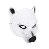NOLITOY Kostüm Party Polar Bär Maske Zarte Tiermaske Einzigartige Party Maske Requisite Dekor