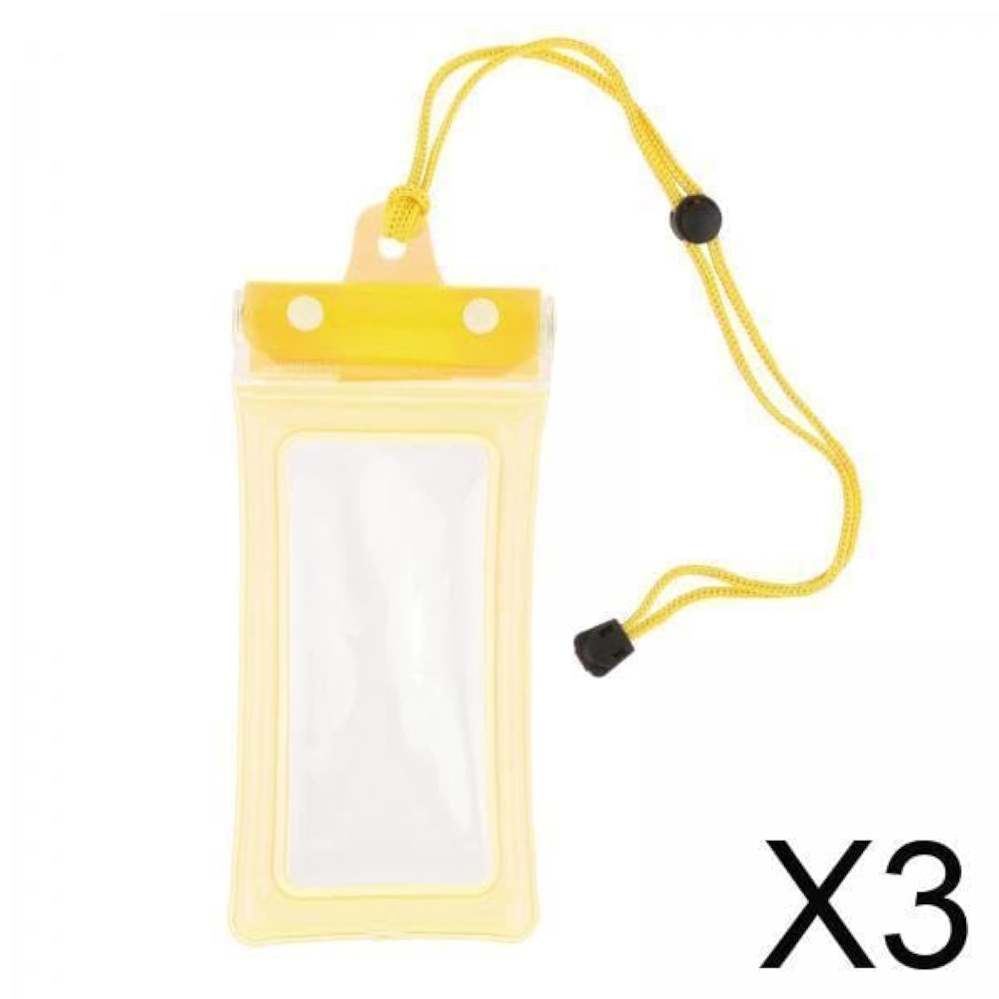 3x Waterproof Cell Phone Pouch Versatile Dry Bag for Snorkeling