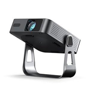 Smart Beamer Offizielle App Mini Projektor 4K mit Autofokus ＆ Trapezkorrektur, VOPLLS 700ANSI 1080P Full HD WiFi6 Bluetooth Beamer Klein Heimkino/Outdoor Projector für Handy (Schwarz)