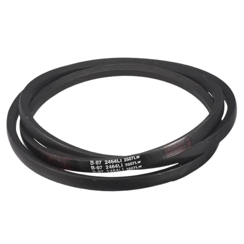 Image of Uxcell 3 Pack B97 Classic V-Belt, 100 inch Outside Circumference, Black, Industrial Rubber V-Belt