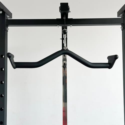 BLUSLM Lat Pull Down Bar T bar Row Attachment，V Bar Tricep Lat Pulldown Attachments, Back Strength Training Bar for Home Gym Exercise Cable Machine Attachments (Black 05) by BLUSLM - Used condition - Image 7