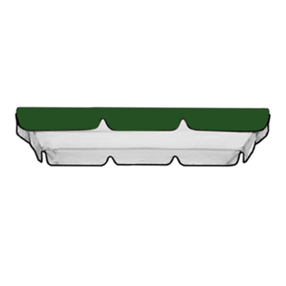 Wasserdicht Dach Für Hollywoodschaukel 2 3 Sitzer Universal Dach Gartenschaukel Bezug, UV-Schutz Hollywoodschaukel Ersatz-Bezug Ersatzbezug Sonnendach(Green,98x72.8in-249x185cm)