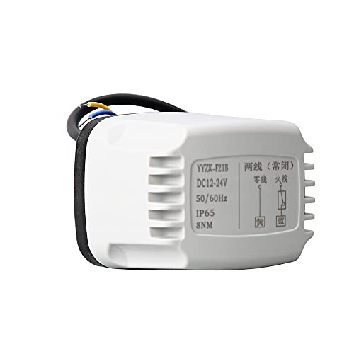 Válvula de bola motorizada de 3 vías DN40 12VDC impermeable para control de flujo 6