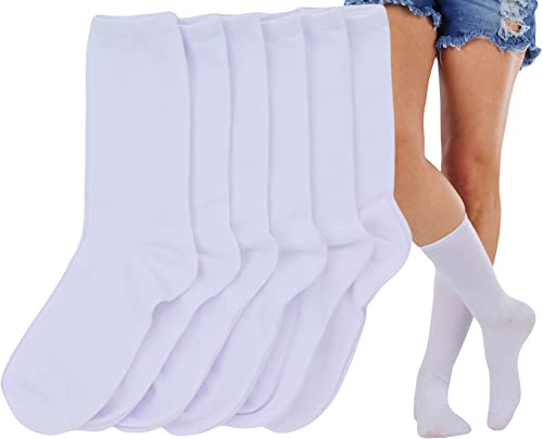 Image of ToBeInStyle Women's Pack of 6 or 12 Fashion Printed Crew Socks
