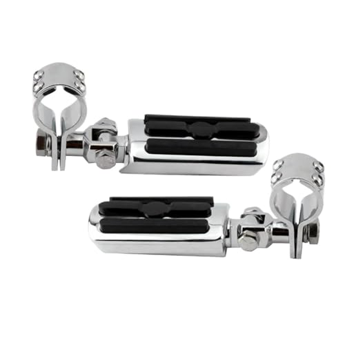 Support Repose-Pieds Moto Haute Résistance pour Fixation Pare-Cylindre 1-1/4