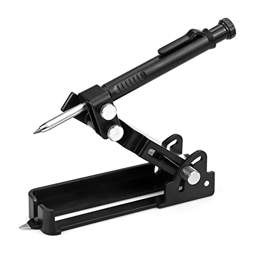 Outil de traçage, outil de traçage multifonction, outil de traçage de charpentier avec crayon à trou profond, outil de menuiserie, jauge de contour, copie de forme Cover