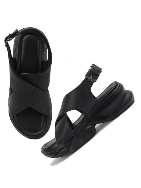 Image of SilverArrow womens Floriva Fashion Sandals|Sandals With Adjustable Buckle Closure|Casual Wear