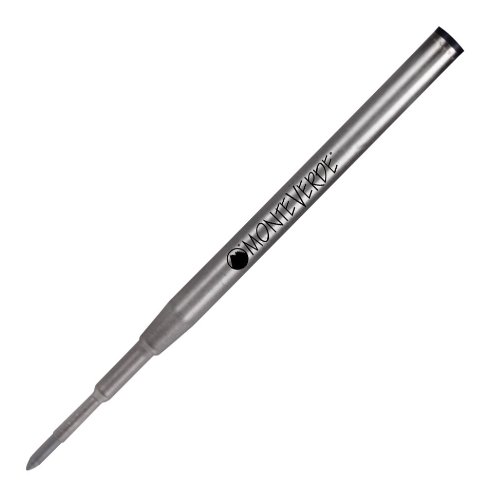Monteverde Capless Gel Black Refill to Fit Montblanc Ballpoint Pens, Fine Point, 2