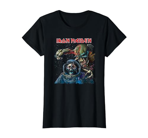 Image of Iron Maiden Final Frontier Album T-Shirt, Women, Black, X-Large