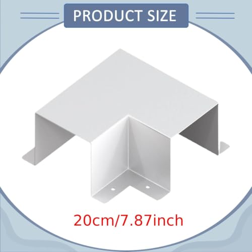 Codo plano metálico de recambio para canaleta protectora de cables 4
