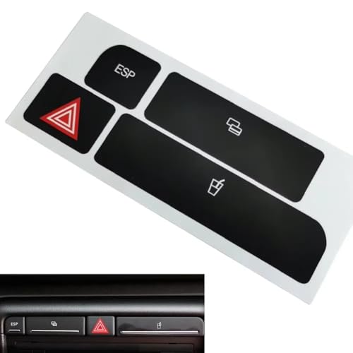 Rénover intérieur Audi A4 2004-2006 : autocollants boutons console et porte-gobelet