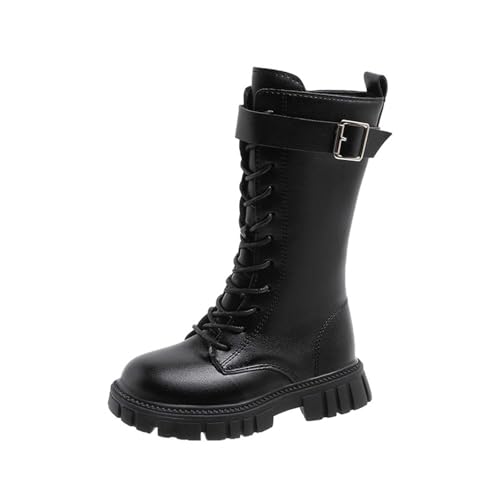 Bottines d'hiver enfants antidérapantes en faux cuir pour la neige