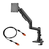 モニターアーム ディスプレイアーム 1画面 シングル 17~49型 耐荷重2~20kg VESA75×75mm/100×100mm グロメット&クランプ式 iggy(イギー)快適ワークのモニターアーム LS112 ブラック