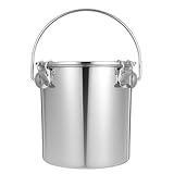 CONGARTENO Stainless Steel Airtight Bucket 7l Sealed Milk Pail and Soup Container for Food Storage